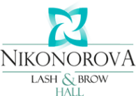 Логотип компании Nikonorova lash & brow hall